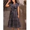 Платье из принтованного хлопка Mia-Amore MACARENA 5695, Цвет: темно-синий, Размеры: 2XL, изображение 3