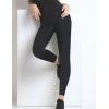 Леггинсы с высокой талией Sielei AKTY AT03 nero, Цвет: nero (черный), Размеры: S