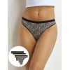 Набор стрингов Dim LES POCKETS COTON 4C19 лот этнический - 3 штуки, Цвет: лот этнический, Размеры: XXS/XS