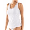 Хлопковая майка с кружевом Sielei NATURAL COTTON 1434 bianco, Цвет: bianco (белый), Размеры: XS