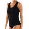 Хлопковая майка с кружевом Sielei NATURAL COTTON 1434 nero, Цвет: nero (черный), Размеры: XS