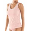 Хлопковая майка с кружевом Sielei NATURAL COTTON 1434 rosa melange, Цвет: rosa melange (розовый), Размеры: XS