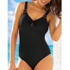 Черный совместный купальник Sielei NEW GLAM NG50 nero, Цвет: nero (черный), Размеры: 75B