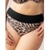 Трусы пляжные высокие Kris Line MAUI high waist, Цвет: леопард, Размеры: M