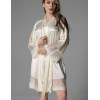 Шелковый халат кимоно Mia-Amore ANABELLA 4823 сливочный, Цвет: сливочный, Размеры: 2XL/3XL, изображение 3