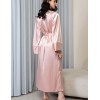 Длинный запашной халат Mia-Amore ANABELLA 4829 пудра, Цвет: пудра, Размеры: 2XL/3XL, изображение 2