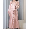 Длинный запашной халат Mia-Amore ANABELLA 4829 пудра, Цвет: пудра, Размеры: 2XL/3XL, изображение 3