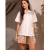 Комплект рубашка с шортами Mia-Amore DORA 5815, Цвет: бежевый, Размеры: 2XL
