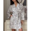 Короткий запашной халат Mia-Amore KANTI 5863, Цвет: мультицвет, Размеры: XS, изображение 3