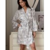 Короткий запашной халат Mia-Amore KANTI 5863, Цвет: мультицвет, Размеры: XS, изображение 4