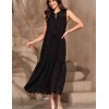 Длинный сарафан из муслина Mia-Amore LARNACA 5754 черный, Цвет: черный, Размеры: 3XL