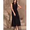 Длинный сарафан из муслина Mia-Amore LARNACA 5754 черный, Цвет: черный, Размеры: 3XL, изображение 3