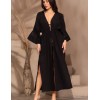 Длинный пляжный халат Mia-Amore LARNACA 5759 черный, Цвет: черный, Размеры: L/XL