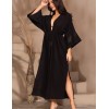 Длинный пляжный халат Mia-Amore LARNACA 5759 черный, Цвет: черный, Размеры: L/XL, изображение 3