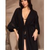 Длинный пляжный халат Mia-Amore LARNACA 5759 черный, Цвет: черный, Размеры: L/XL, изображение 4