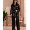 Шелковый комплект тройка Mia-Amore LILIROSE 4017 черный, Цвет: черный, Размеры: L