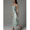 Длинная шелковая сорочка Mia-Amore TIFFANY 4918, Цвет: мятный, Размеры: 2XL