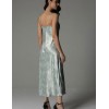 Длинная шелковая сорочка Mia-Amore TIFFANY 4918, Цвет: мятный, Размеры: 2XL, изображение 2