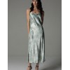 Длинная шелковая сорочка Mia-Amore TIFFANY 4918, Цвет: мятный, Размеры: 2XL, изображение 3