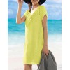 Пляжное платье из хлопка Sielei GU71 lime, Цвет: lime (лайм), Размеры: L