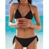 Черный купальник шторка с бразилианами Sielei SUMMER ME82 nero, Цвет: nero (черный), Размеры: 80B