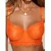 Кружевной бюстгальтер бюстье Kinga PAPAYA MOON 1269-SC, Цвет: оранжевый, Размеры: 70B