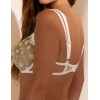 Мягкий бюстгальтер с вышивкой Kinga SUMMER MUSE 1258-SC, Цвет: белый+зеленый, Размеры: 65C, изображение 2