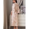 Длинный шелковый халат Mia-Amore GARDENIA 9029, Цвет: мультицвет, Размеры: L/XL, изображение 2