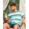 Пижама мужская с шортами Key MNS 326 зеленый, Цвет: зеленый, Размеры: M