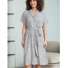 Платье-халат с коротким рукавом Mia-Amore ALMA 5871, Цвет: серый, Размеры: 2XL