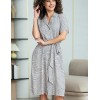 Платье-халат с коротким рукавом Mia-Amore ALMA 5871, Цвет: серый, Размеры: 2XL, изображение 3