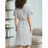 Платье-халат с коротким рукавом Mia-Amore ALMA 5871, Цвет: серый, Размеры: 2XL, изображение 2