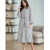 Запашной домашний халат Mia-Amore ALMA 5879, Цвет: серый, Размеры: 2XL/3XL, изображение 3