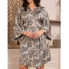 Короткий запашной халат Mia-Amore ANITA 4753, Цвет: мультицвет, Размеры: 2XL/3XL, изображение 4