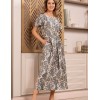 Длинная сорочка без пояса Mia-Amore ANITA 4758, Цвет: мультицвет, Размеры: 2XL