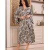 Халат из смесового шелка Mia-Amore ANITA 4759, Цвет: мультицвет, Размеры: 2XL/3XL