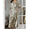 Длинный халат на пуговицах Mia-Amore ANTONIA 4027, Цвет: мультицвет, Размеры: 2XL, изображение 4