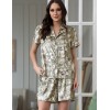 Шелковый комплект с шортами Mia-Amore ANTONIA 4974, Цвет: мультицвет, Размеры: 2XL