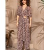 Комплект из принтованной сетки Mia-Amore EVERLY 2386, Цвет: коричневый, Размеры: 2XL, изображение 3