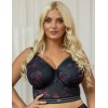 Бюстгальтер бралетт Kris Line BLOSSOM Softbralette longline, Цвет: черный+сиреневый, Размеры: 65J, изображение 4