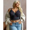 Бюстгальтер бралетт Kris Line BLOSSOM Softbralette longline, Цвет: черный+сиреневый, Размеры: 65J, изображение 3