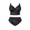 Бюстгальтер бралетт Kris Line BLOSSOM Softbralette longline, Цвет: черный+сиреневый, Размеры: 65J, изображение 7