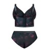 Бюстгальтер бралетт Kris Line BLOSSOM Softbralette longline, Цвет: черный+сиреневый, Размеры: 65J, изображение 8