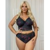 Бюстгальтер бралетт Kris Line BLOSSOM Softbralette longline, Цвет: черный+сиреневый, Размеры: 65J, изображение 5