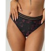 Трусики стринги Kris Line BLOSSOM stringshorts, Цвет: черный+сиреневый, Размеры: M