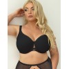 Бюстгальтер минимайзер Kris Line COTTON FLOWER BLACK Soft Pro Comfort, Цвет: черный, Размеры: 65I, изображение 3