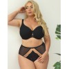 Бюстгальтер минимайзер Kris Line COTTON FLOWER BLACK Soft Pro Comfort, Цвет: черный, Размеры: 65I, изображение 4