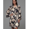 Короткий шелковый халат Mia-Amore DENISA 4863, Цвет: мультицвет, Размеры: 2XL/3XL