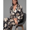 Черная пижама с цветами Mia-Amore DENISA 4866, Цвет: мультицвет, Размеры: 2XL