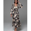 Длинный халат-пеньюар Mia-Amore DENISA 4869, Цвет: мультицвет, Размеры: 2XL/3XL, изображение 2